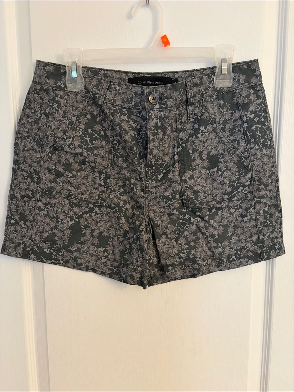 Calvin Klein Olive Floral Print Women’s Shorts